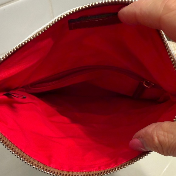 Dooney & Bourke White Pebbled Leather Foldover Clutch - Picture 8 of 10